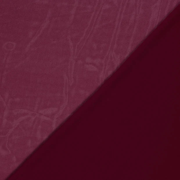 Chiffon stof Bordeaux