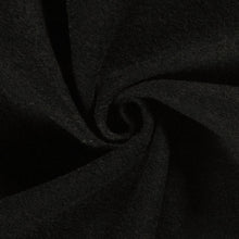 100% Wol gekookt Zwart