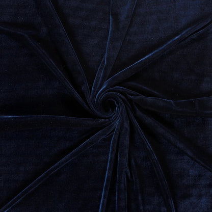 Fluweel stretch Marine