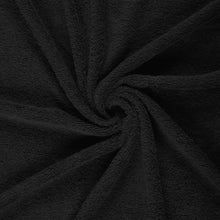 Badstof katoen Zwart