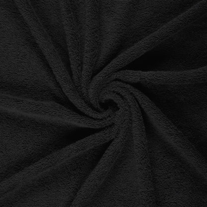 Badstof katoen Zwart