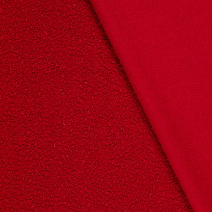 Bouclé stof Rood