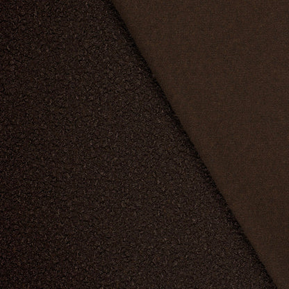 Bouclé stof Bruin
