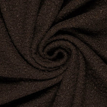 Bouclé stof Bruin