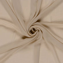 Chiffon stof Beige