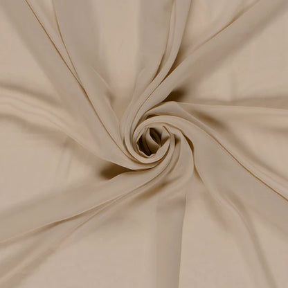 Chiffon stof Beige