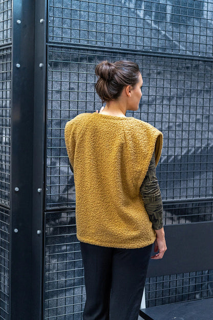 Bouclé fabric Camel