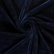 Fluweel stretch Marine