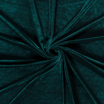 Fluweel stretch Petrol