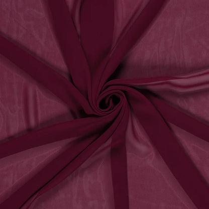 Chiffon stof Bordeaux