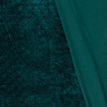 Fluweel stretch Petrol