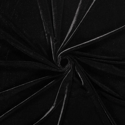 Fluweel stretch Zwart