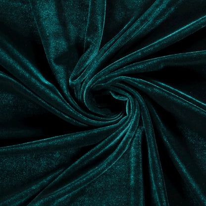 Fluweel stretch Petrol