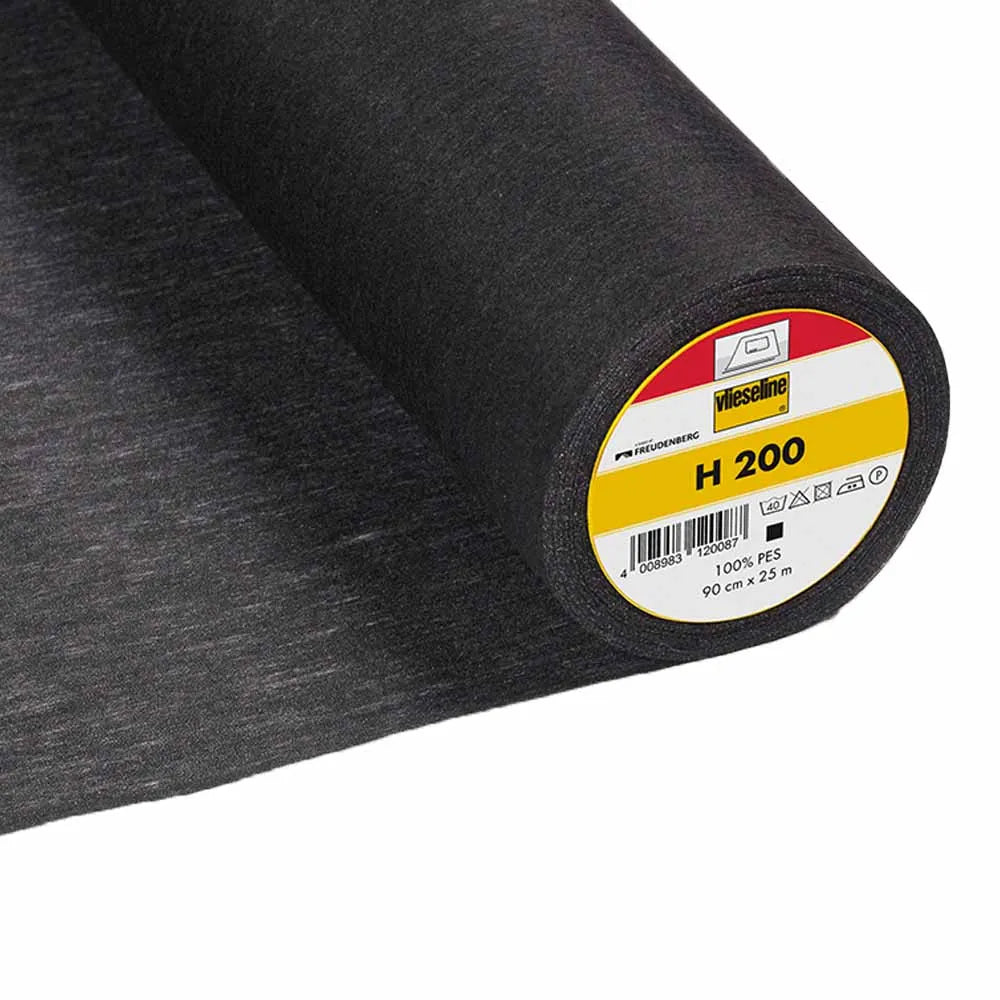 Vlieseline H200 plakbaar 90cm Zwart