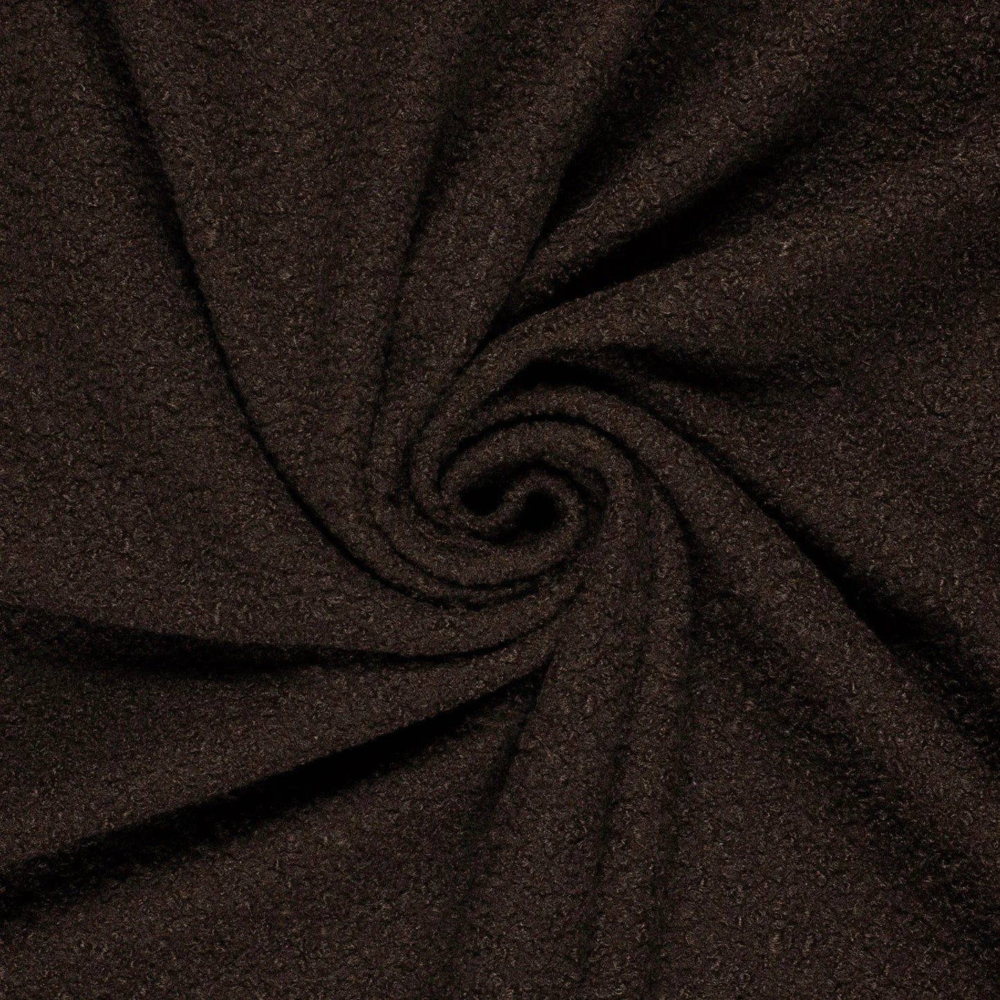 Bouclé stof Bruin