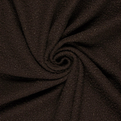 Bouclé stof Bruin