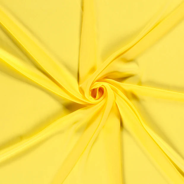 Chiffon stof Geel