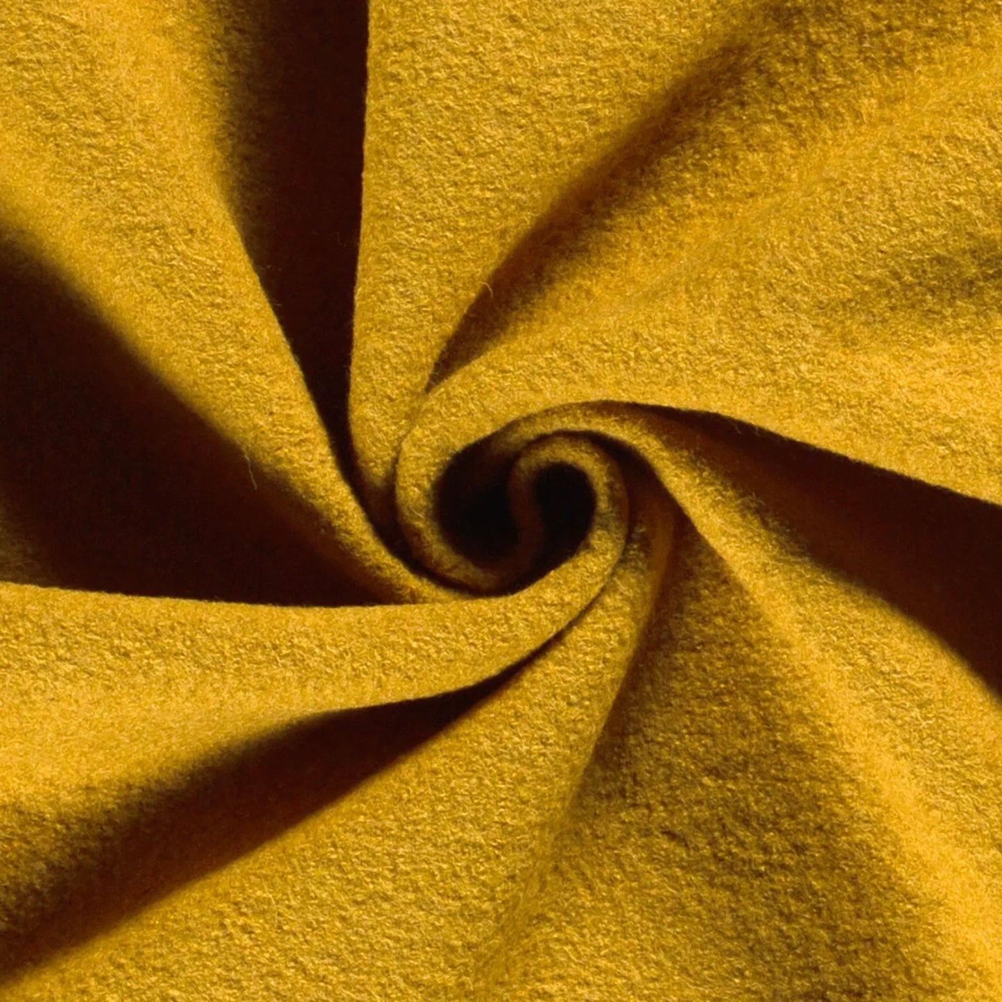 100% Wol gekookt Okergeel