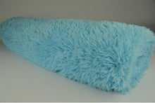 Langharig bont Aqua blauw