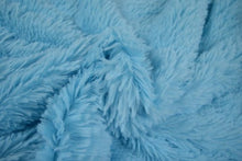 Langharig bont Aqua blauw