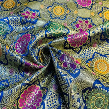 Brokaat stof Maria kobalt