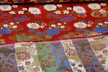 Brokaat stof Ellie rood