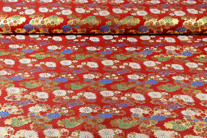 Brokaat stof Ellie rood
