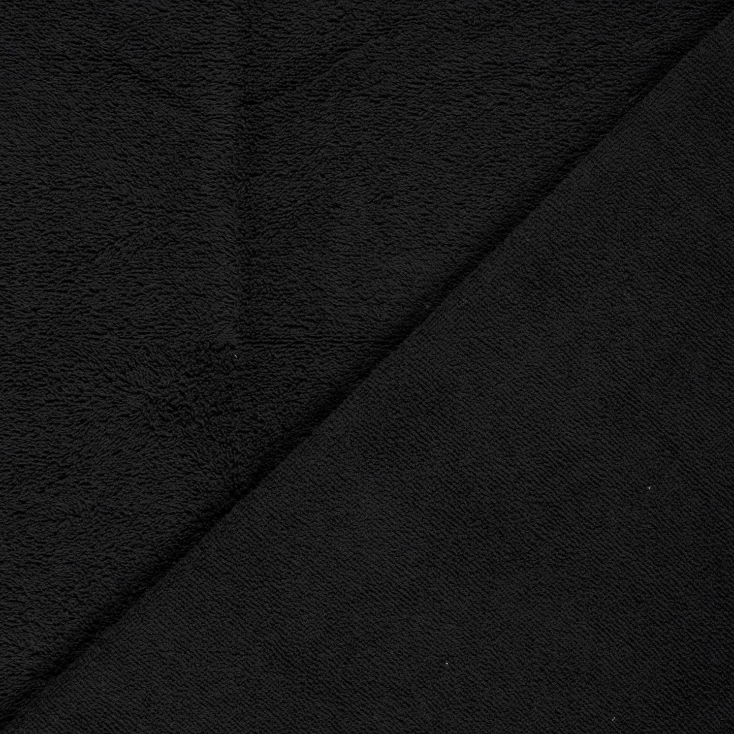 Badstof katoen Zwart