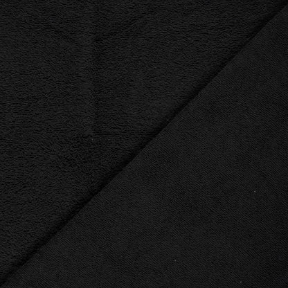 Badstof katoen Zwart