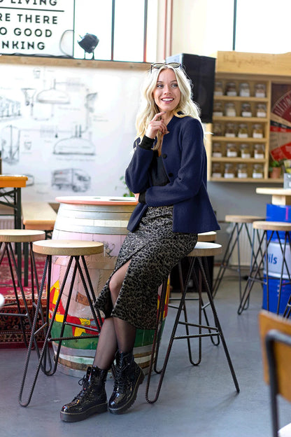 100% Wol gekookt Marine