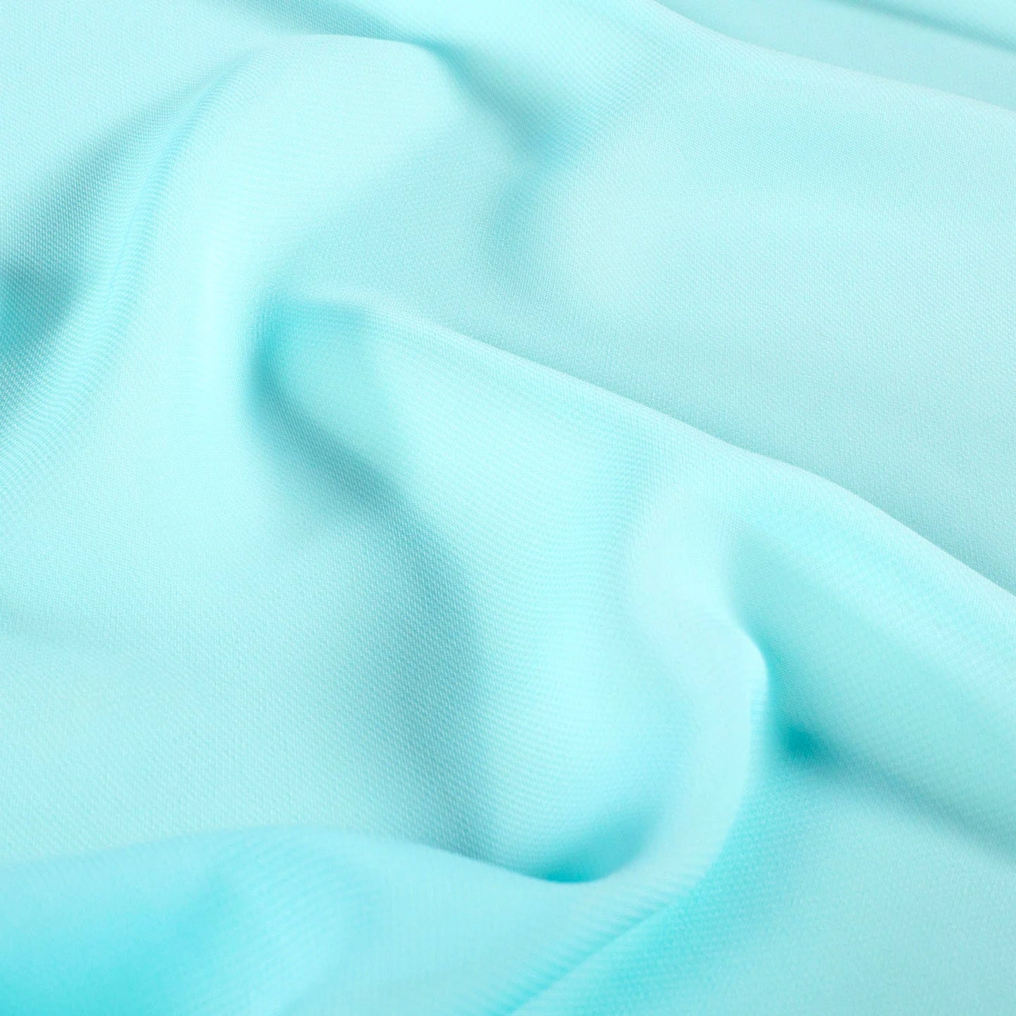 Chiffon fabric Turquoise