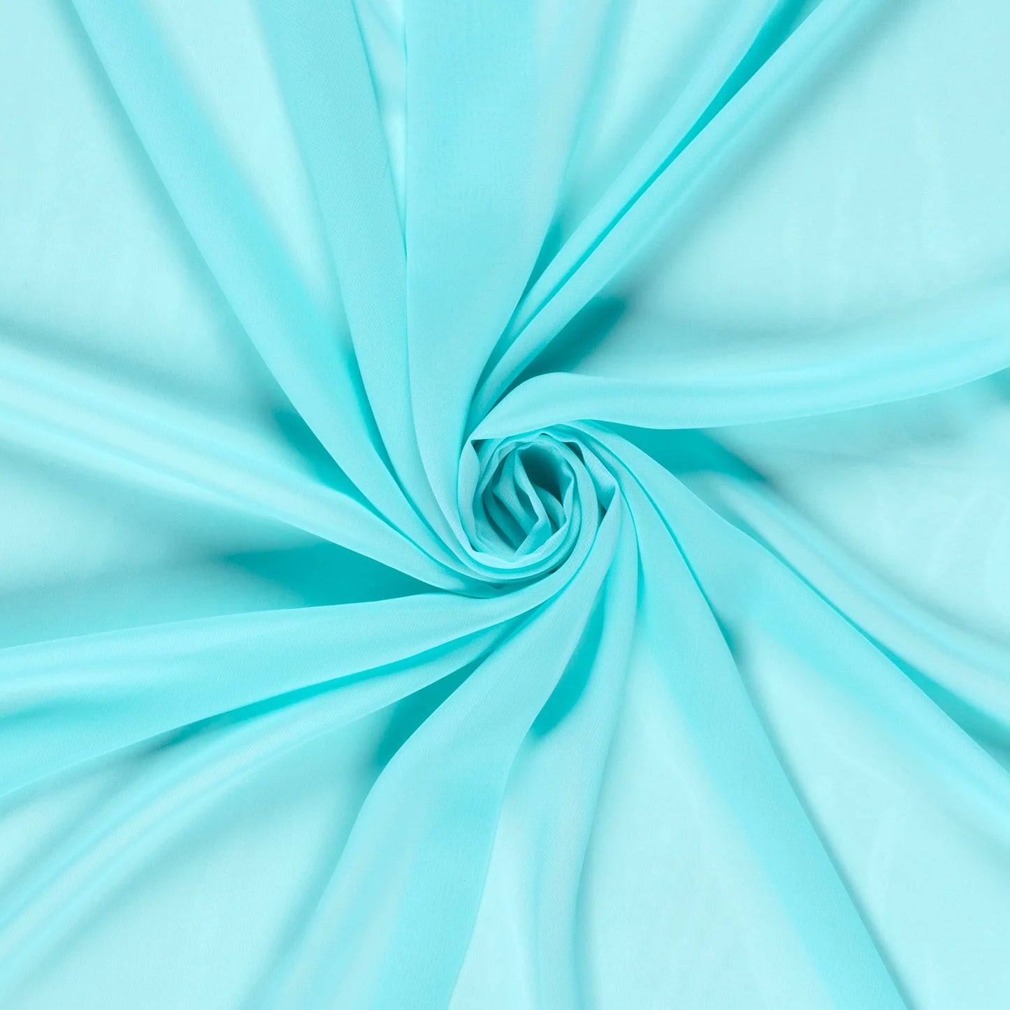 Chiffon fabric Turquoise