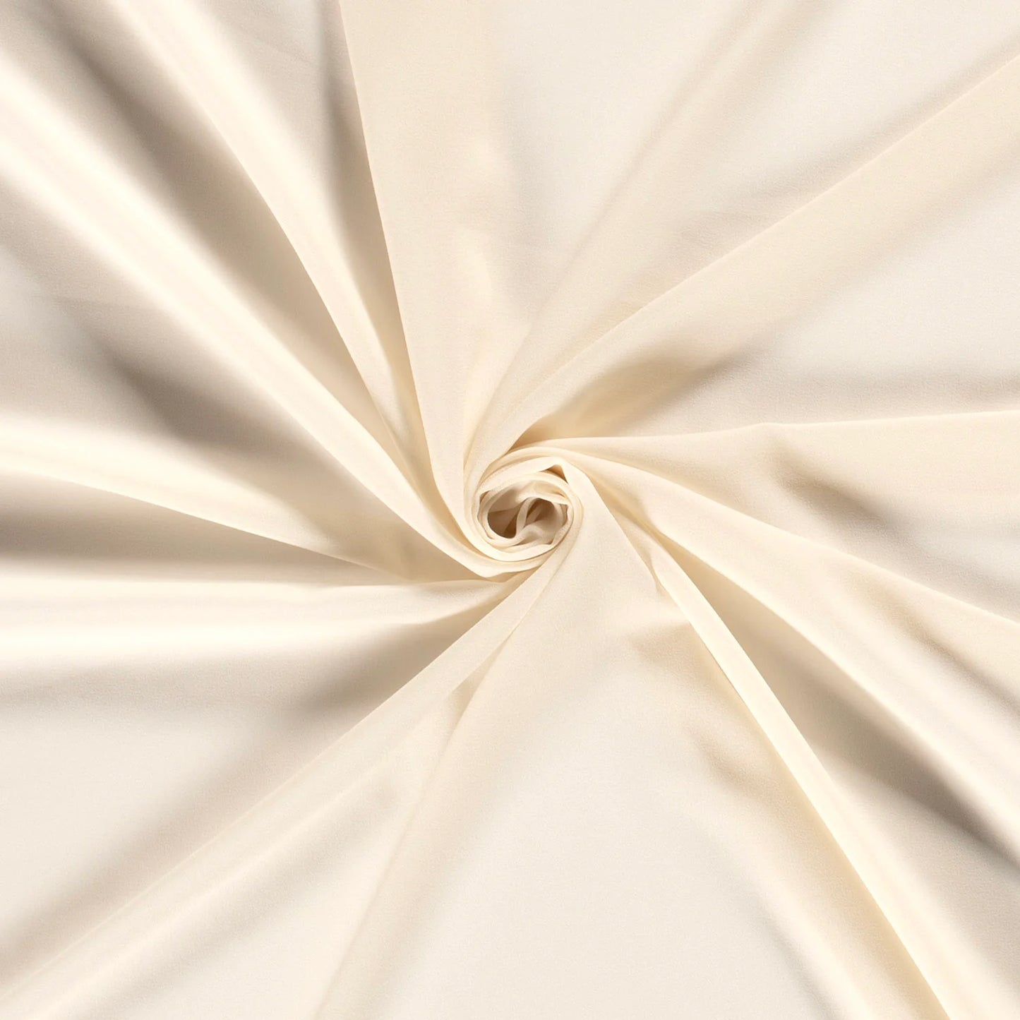 Elfenbeinfarbener Crêpe Georgette