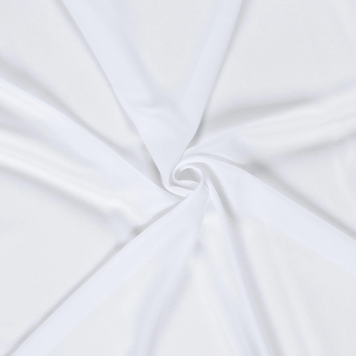 Weißer Crêpe-Georgette