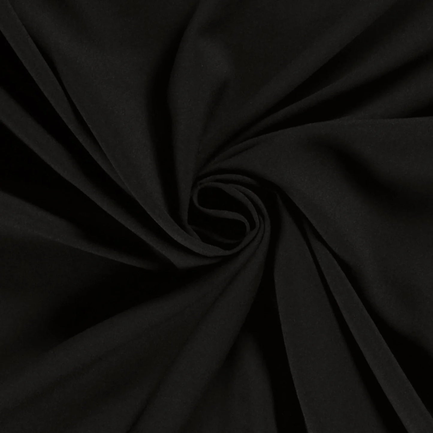 Schwarzer Crêpe-Georgette