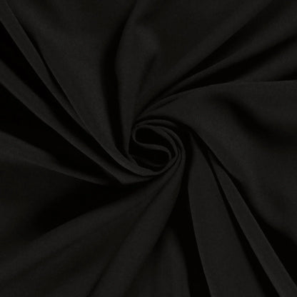 Schwarzer Crêpe-Georgette