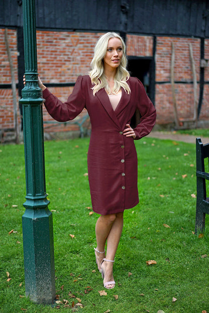 100% Linnen Bordeaux