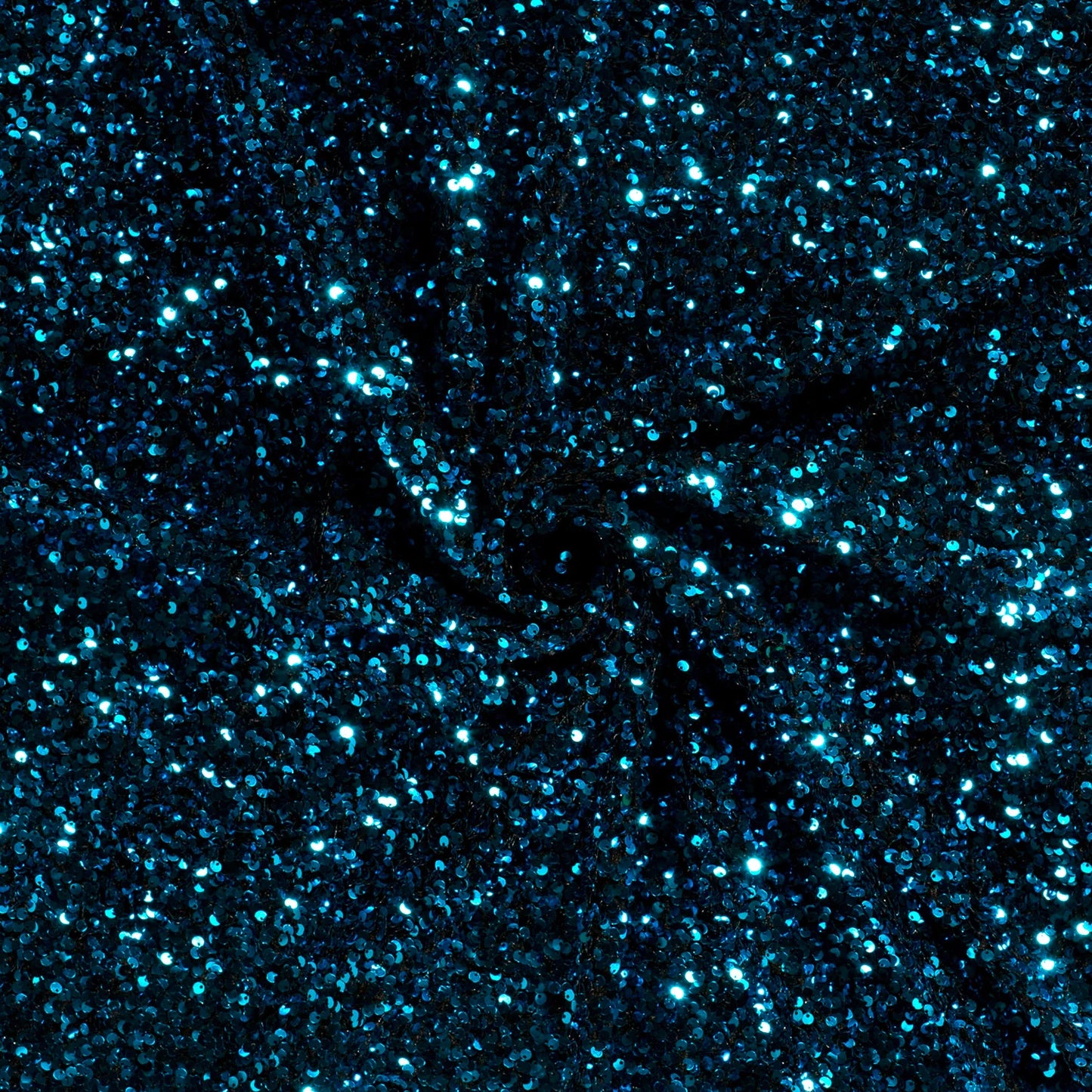 Fluweel Paillettenstof aqua