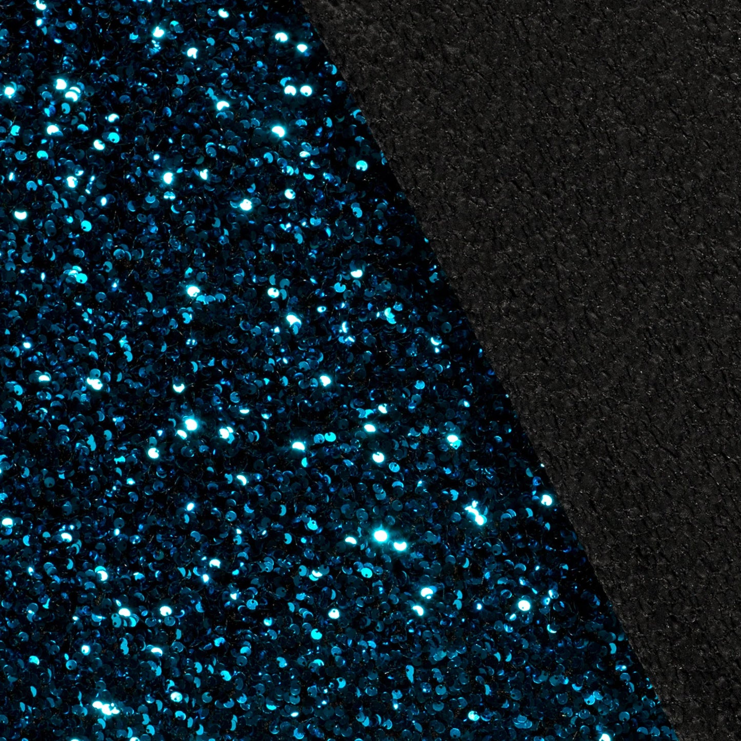 Fluweel Paillettenstof aqua