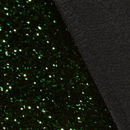 Fluweel Paillettenstof groen