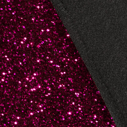 Fluweel Paillettenstof fuchsia