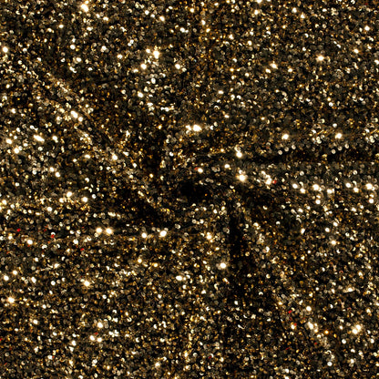 Fluweel Paillettenstof goud