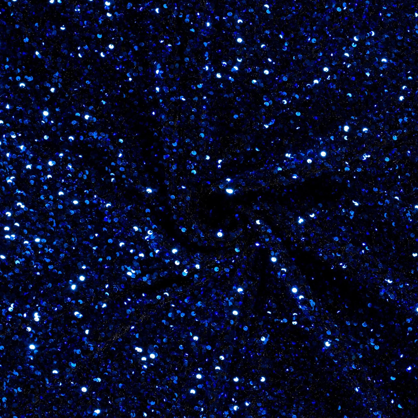 Fluweel Paillettenstof kobalt