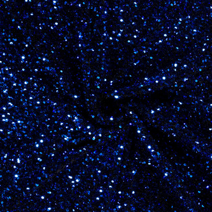 Fluweel Paillettenstof kobalt