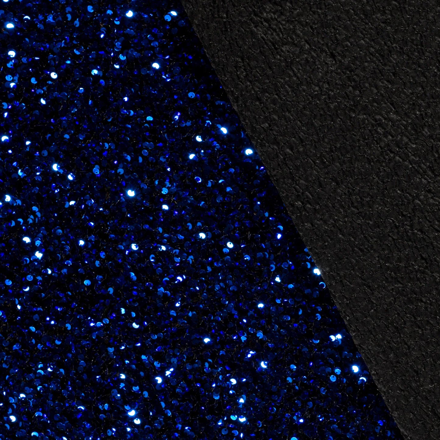 Fluweel Paillettenstof kobalt