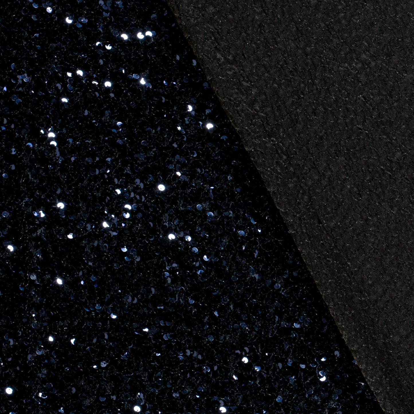 Fluweel Paillettenstof navy