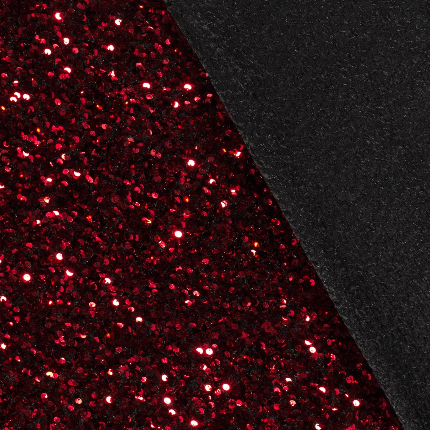 Fluweel Paillettenstof rood
