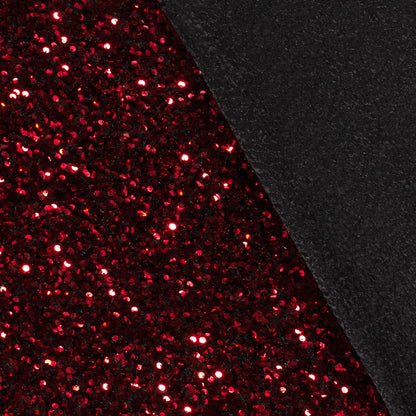 Fluweel Paillettenstof rood