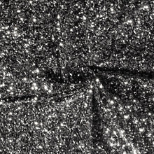 Fluweel Paillettenstof zilver