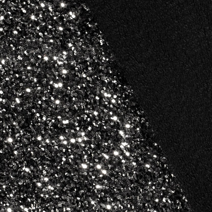 Fluweel Paillettenstof zilver